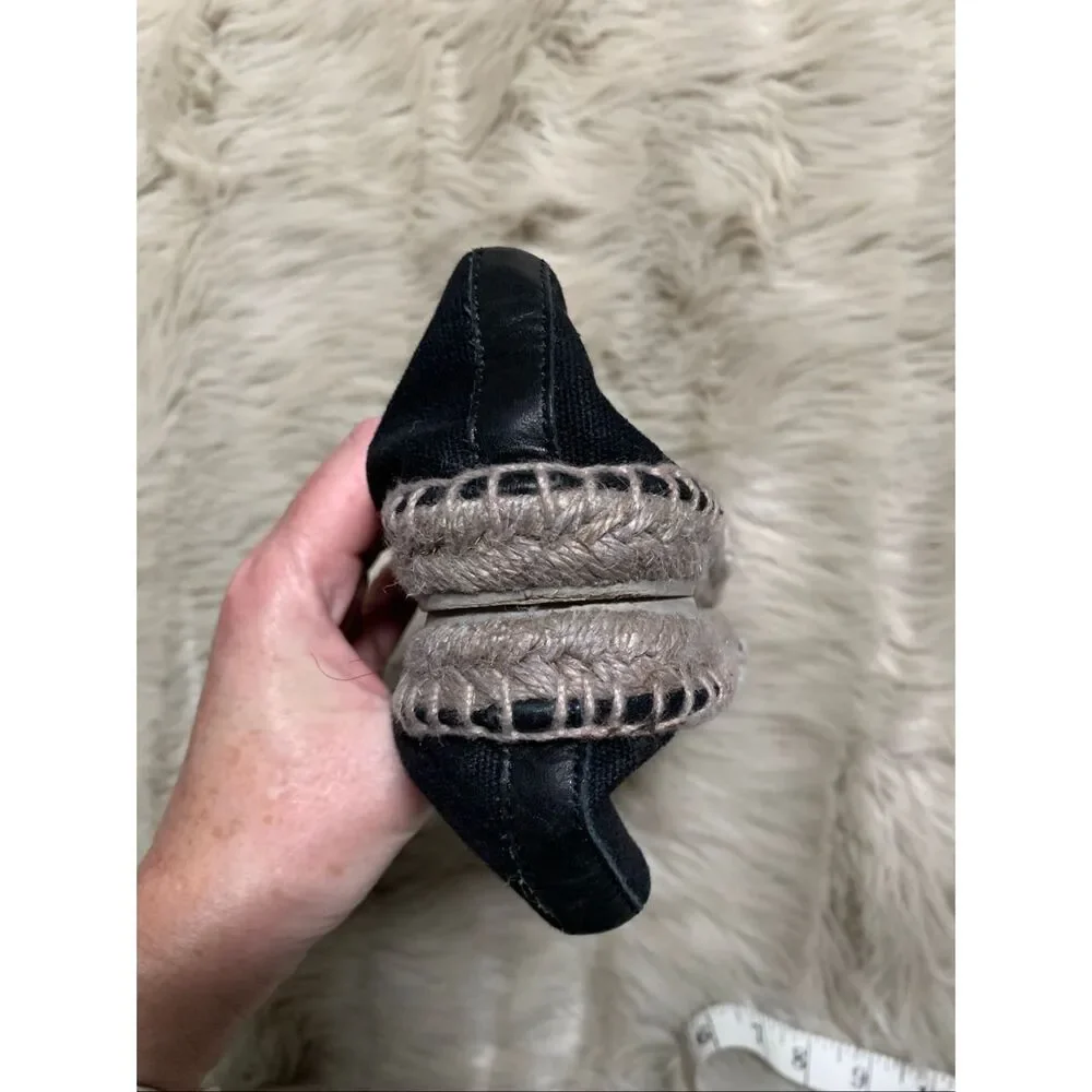 Tory Burch Canvas Logo Veranda A-line Espadrilles 9.5M